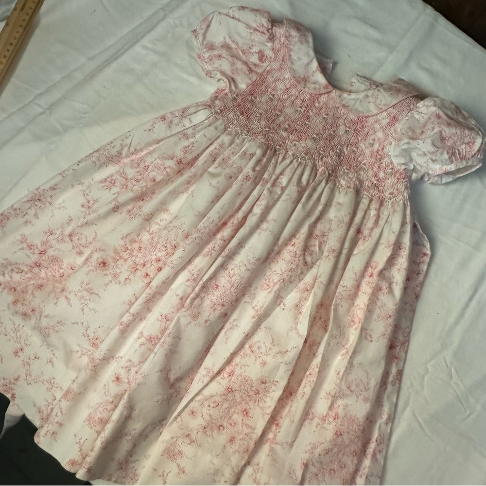 Pink Floral Kids Dress. Classic